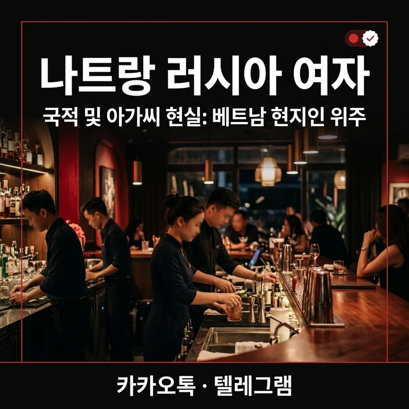 나트랑 러시아 여자 밤문화 아가씨 국적 현실 베트남 현지인 위주