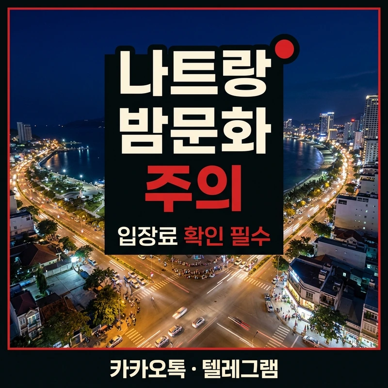 나트랑 밤문화 주의 루프탑 비치클럽 입장료 커버차지 확인 필수