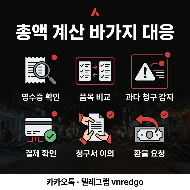 나트랑 가라오케 처음 총액 계산법 바가지 대응