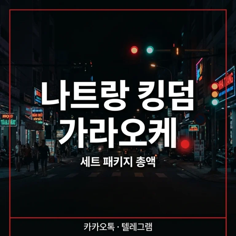 나트랑 킹덤 가라오케 세트 패키지·가격·총액 — 방문 전 확인